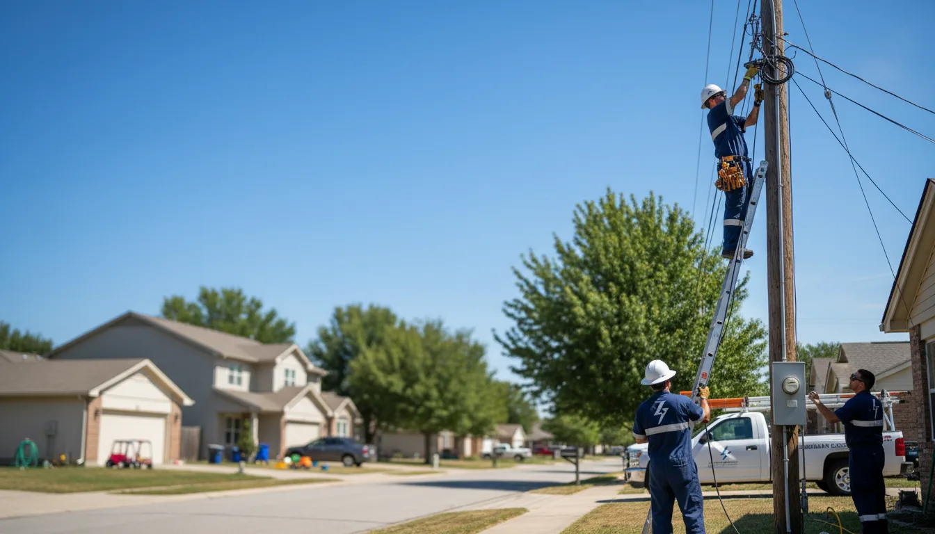 Residential electrician providing installation services in Gray Summit, MO